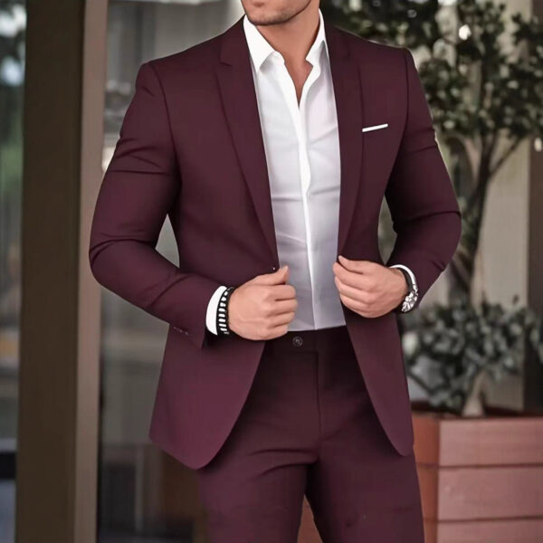 80da8262-a6e8-4996-b52b-2edcc48f47b2.jpg Elegant Banquet Gown Slim-Fit Fashionable Suit And Trousers For Men