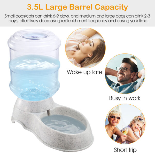 812e39e4-5d33-4c67-811f-8cbfd0f40497.jpg 3.5L 1Gal Pet Water Dispenser Self-Dispensing Gravity Pets Water Feeder Automatic Pet Waterer Cat Dog