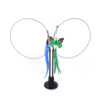Suction cup cat toy stick that can be attached and held with steel wire multi head interchangeable cat toy and pet supplies