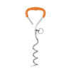 587639500 Outdoor Pet Supplies Dog Stake Chrome Plated Spiral Ground Anchor Dog Tether Factory Direct Stock
