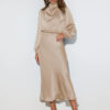 81d12aae-d3c0-4f81-b385-86a1baba00af.jpeg Elegant Temperament Long-sleeved Dress Satin Halterneck Formal Evening Dresses Women Clothing