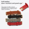 587637664 Light Luxury Leather Dog Collar Fashion Wear-Resistant Tear Bite Widening Collar Pet Supplies