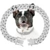 82c45da7-c038-4db3-ac4c-4a751c7ab2c0.jpg Dog Chain Collar Silver Dog Necklace Diamond Cuban Link Dog Collar 13mm Wide Metal Pet Cat Dog Chain Crystal Collar Jewelry Accessories For Large Medium