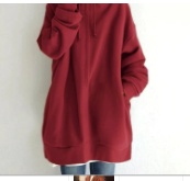 82e3c8b5-a87b-4b03-9125-fd9ed704a86c.jpg Oversized S-5XL Women Loose Hooded Coats Autumn Female Tie Collar Long Sleeve Zipper Up Add Velvet Long Sweatshirt