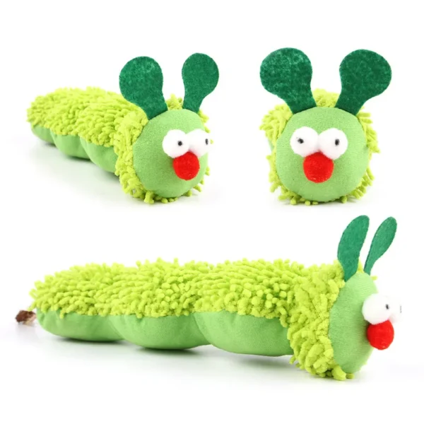 587689903 Cat Chew Toys Caterpillar Catnip Molar Toy Silvervine Cat Teaser Interaction Toy Clean Mouth Kitten Toy Pet Supplies Accessories