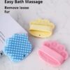 Dog Bath Brush,Pet Bath Comb Brush Soothing Massage Rubber Comb,Pet Bathing Brush