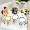 Pet sketch necklace portrait cat puppy pet DIY engraving keychain