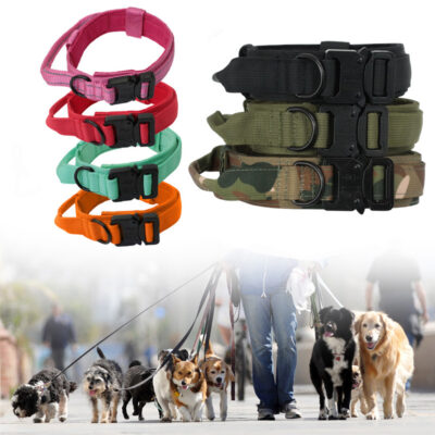587813384 Tactical Dog Collar Dog Leash Tactical Collar Dog Leash Pet Outdoor Collar Training Pet Supplies
