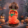 Halloween Pet Bath Towel Dog Cat Pumpkin Costume Robe Pet Supplies for Small Dogs