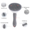 One-Click Hair Removal Pet Comb Cat Comb Automatic Hair Removal Dog Comb Pet Supplies