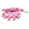 587638630 Pet Supplies Cartoon Bells Cat and Dog Collars Cat Collars Teddy Bells Dog Chain Leash Set