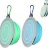 Portable pet dog folding bowl slow food bowl silicone pet bowl dog basin cat bowl drinking water supplies