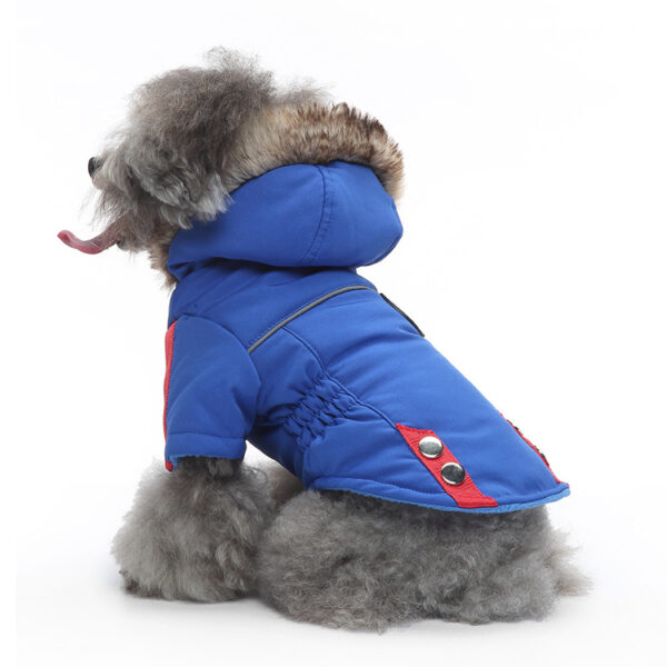 587625798 Pet Dog Supplies Winter Padded Dog Clothes Chest and Back Zipper Jacket Pet Clothes Chest and Back