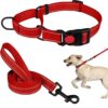 Collar Pet Supplies Nylon Collar Adjustable Traction Rope Reflective Collar Set Dog Leash
