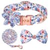 Sunflower Pet Collar Cotton Breathable Dog Collar Zou Ju Printed Neck Ring Pet Supplies
