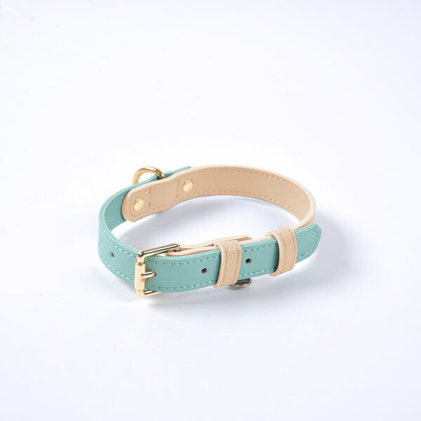 587632834 Genuine Leather Pet Dog Cat Collar Leash Dog Rope Dog Chain Dog Belt Pet Supplies