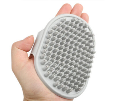 587813918 Food Grade Silicone Pet Bathing Massage Brush Dog Cleaning Massage Comb Bathing Brush Cleaning Supplies