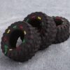 587690740 Mini Elasticity Tire Dog Cat Toy Squeak Sound Chew Treat Holder Funny Puppy Training molar Toys Dog Interactive Pet Supplies