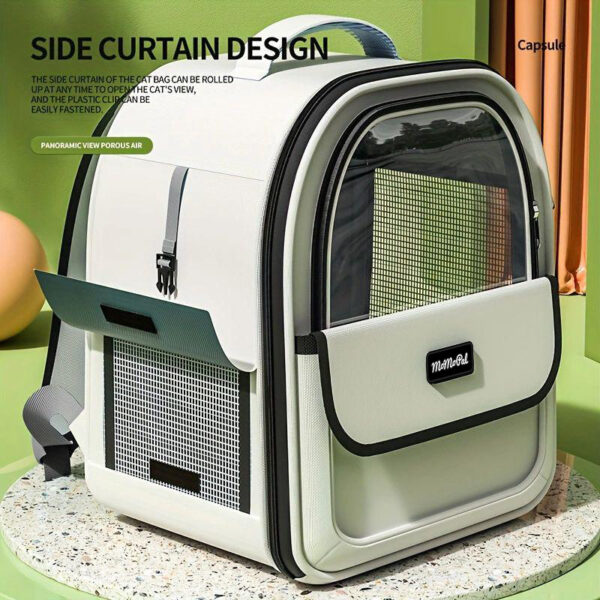 Pet supplies cat bag portable pet bag with side opening backpack for outdoor use