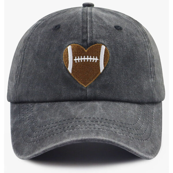8abb04de-0c0a-4586-9601-927c08382dba.jpg 2pcs Football Gifts For Women Men Football Heart Baseball Cap