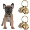 8b79208a-ec35-4809-8d0d-c3658ce3f7e4.jpg Copper Bell For Dog Collar, 4 PCS Brass Dog Bells Extra Loud Collar Bell For Pet Tracking Anti Lost Training Pets Pendant Accessories Anti Theft Bells For Little Dogs