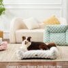 Made4Pets Medium Sage Green Plaid Pet Sofa Bed,Pickup Only