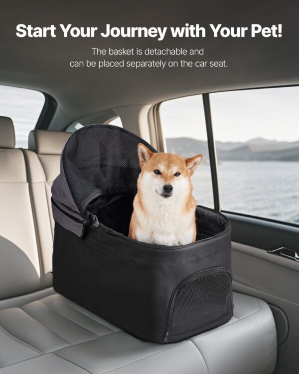 8d9191de-5f62-4aa1-a73e-838b7de276e7.jpg Pet Stroller Foldable 4 Wheels Dog Stroller Detachable Carrier Up To 35lbs