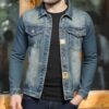 Form-fitting Denim Jacket For Men