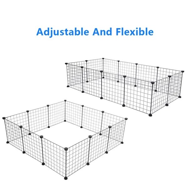 8ddebb7d-2da4-4e31-8325-aeb897608e6b.jpg Pet Playpen Small Animal Cage Indoor Portable Metal Wire Yard Fence For Small Animals