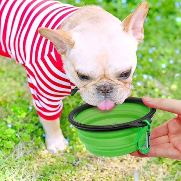 907d6f9c-9b33-42ce-9977-f6a1c997ab22.jpg Dog Bowl Pet Collapsible Bowls, 2 Pack For Cats Dogs, Portable Pet Feeding Watering Dish For Walking Parking Traveling With 2 Carabiners