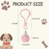 912f88ff-b435-4062-b68a-87061a90b7c6.jpg Pet Bells For Collars, 6pcs Dog Bells Cat Bells Multi Color Dog Collar Charms Pet Pendant Accessories With Clasps