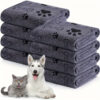 Pet bath towel quick drying and absorbent for dogs and cats bath towel soft and quick drying pet supplies
