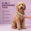 9273dce5-8297-4d42-94a1-3cdfdd8983ec.jpg Pet Comb With Long Short Stainless Steel Teeth For Removing Matted Fur, Knots Tangles Detangler Tool Accessories For