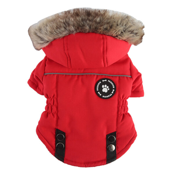 587625800 Pet Dog Supplies Winter Padded Dog Clothes Chest and Back Zipper Jacket Pet Clothes Chest and Back