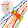 587634717 Hand-Woven Small Pet Dual-Purpose Traction Rope Pet Sliding Mouse Rope Walking Squirrel Traction Rope Hamster Supplies