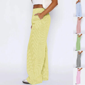 95e77324-c03d-4747-89e4-5c041d64feaa.jpg Striped Trousers With Pockets Ins Fashion Casual Wide Leg Straight Pants For Women Clothing
