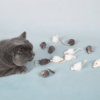Pet Supplies 12pcs Simulated Rabbit Skin Mouse Combination Cat and Dog Toys