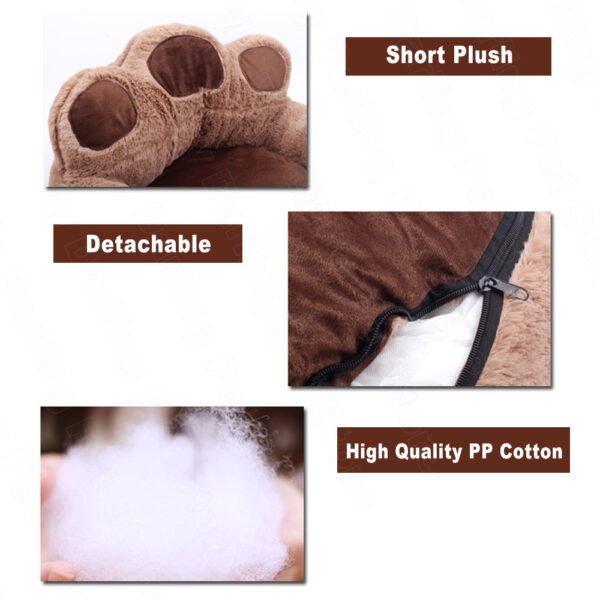 587633498 Dog House Cat House Pet Supplies Autumn and Winter Warm and Comfortable Bear Paw Pet House Dog Mat