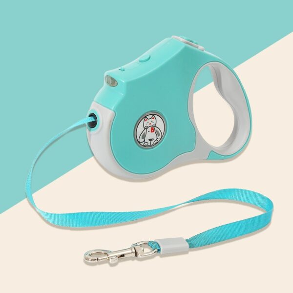 Automatic Traction Rope Pet Supplies Automatic Retractable Traction Leash With Lights Out Walking Dog Light Dog Leash