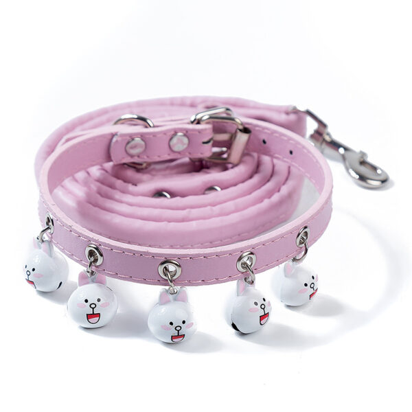 587638627 Pet Supplies Cartoon Bells Cat and Dog Collars Cat Collars Teddy Bells Dog Chain Leash Set