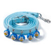 587638623 Pet Supplies Cartoon Bells Cat and Dog Collars Cat Collars Teddy Bells Dog Chain Leash Set