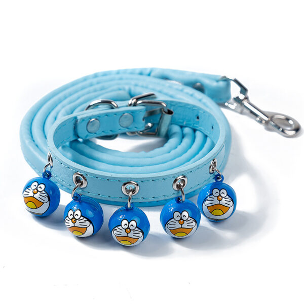 587638623 Pet Supplies Cartoon Bells Cat and Dog Collars Cat Collars Teddy Bells Dog Chain Leash Set