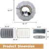 587638538 Foldable Breathable Pet Bed Cat Kennel Cave Tunnel Semi-Enclosed Creative Cat Mat Cat And Dog Supplies