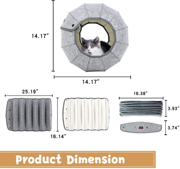 587638538 Foldable Breathable Pet Bed Cat Kennel Cave Tunnel Semi-Enclosed Creative Cat Mat Cat And Dog Supplies