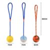 587690712 Pet Dogs Training Toy Natural Rubber Ball On Rope For Reward Fetch Play Interactive Funny Dog Toy Dog Training Supplies