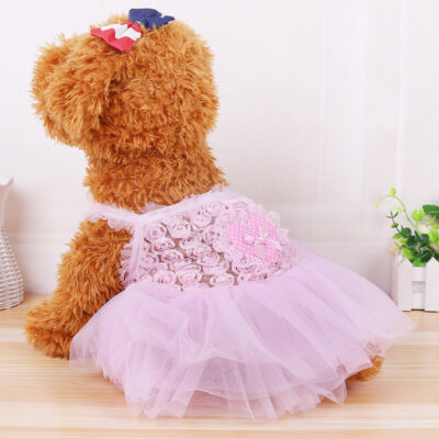 587814186 New Dream Princess Yarn Skirt Fluffy Skirt Pet Clothes Teddy VIP Supplies Dog Costumes