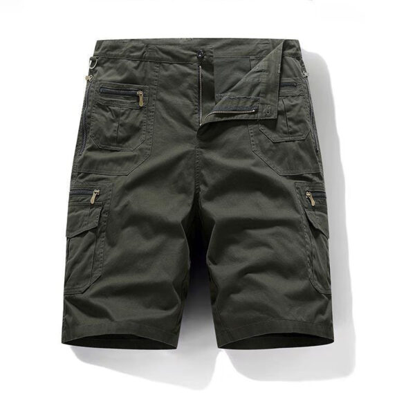 9b088874-d45f-4d3e-ac37-acf3b271714e.jpg Loose Straight Summer Plus Size Trend Casual Multi-bag Pure Cotton Workwear Shorts Men