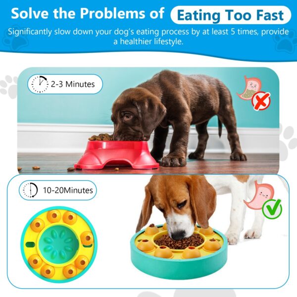 9c39cc96-a93e-4a21-b0ea-7022fb0d3fd9.jpg 1Pc Dog Puzzle Food Feeder Slow Feeding Bowl Interactive Toy Dog Treat Dispensing Toy For IQ Training Mental Enrichment For Small Medium Large Dog Cat