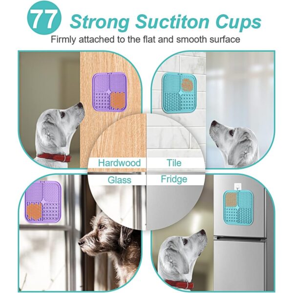 9d0dd61c-8d2f-4588-9f7c-ebb7e474cd3a.jpg Lick Mat For Dogs Cats 2 Pack, Slow Feeder Licking Pad With Suction Cups For For Anxiety Relief And Boredom Reducer, Perfect For Bathing Grooming