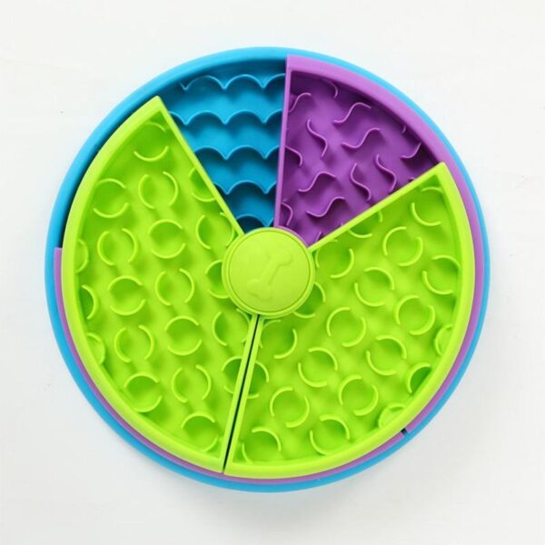 9d57a259-301b-47a4-95da-76f05bb6bab0.jpg Pet Slow Food Bowl Anti Choking Cat Bowl,3in1 Interactive Dog Feeder Puzzle, Lick Mat & Slow Feeder BowlMental Stimulation Toy For Medium & Large Dogs